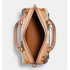 Coach Rowan Satchel Patchwork Leather mix Suede Limited Edition