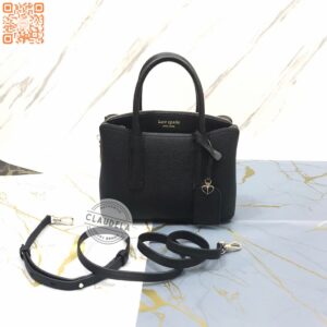 Kate Spade Margaux Top Handle Satchel Mini in Black Leather