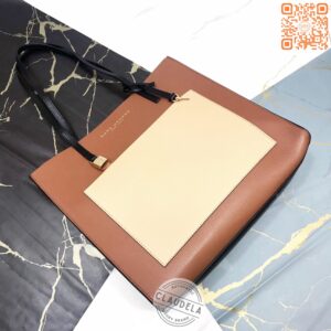 Marc Jacobs Large Grind Colorblock Tote Bag in Chocolate Truffle