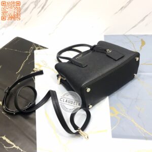 Kate Spade Margaux Top Handle Satchel Medium in Black Leather