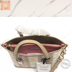 Coach Mollie 25 Strap Signature Jacquard with Stripes Taffy Multi