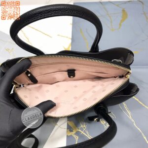 Kate Spade Margaux Top Handle Satchel Medium in Black Leather