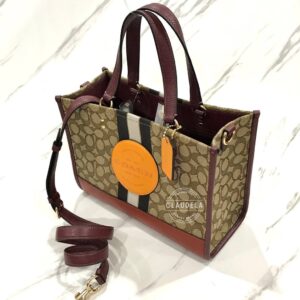 Coach Dempsey Carryall 30 in Signature Jacquard with Stripe and Coach Patch