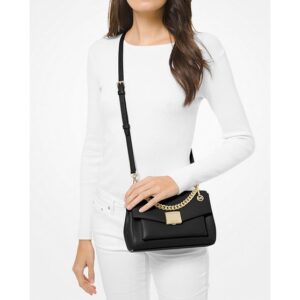 Michael Kors Lita Medium Shoulder Bag in Black