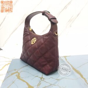Tory burch Willa Mini Hobo Claret