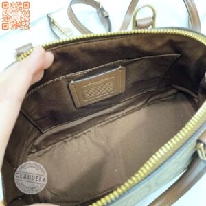 COACH Mini Sierra in Signature Khaki / Saddle