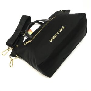 Bimba Y Lola Medium Shopper Front Zipper in Black GHW