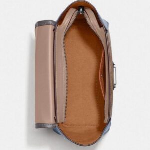 COACH Courier 23 In Colorblock Signature Dark Denim