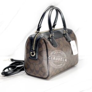 Coach Mini Bennet Satchel in Signature Dark Brown