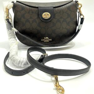 Coach Ella Crossbody Signature Brown Black