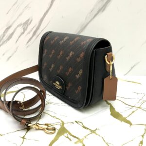 Coach Georgie Saddle Horse Carriage in Black