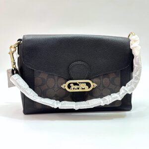 Coach Jade Large Shoulder bag in Signature Dark Brown