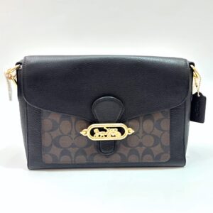 Coach Jade Large Shoulder bag in Signature Dark Brown