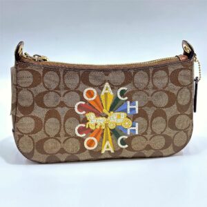 Coach Jes Baguette Signature Rainbow Radial