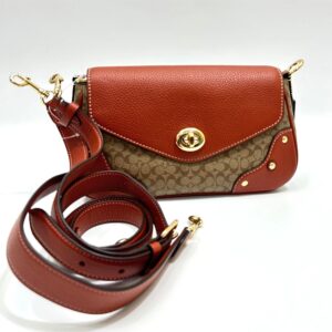 Coach Millie Shoulder Bag Signature Terracotta