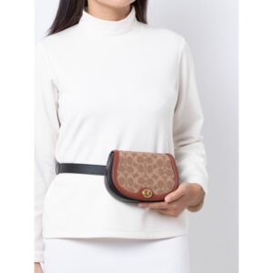 Coach Saddle Belt Bag in Signature Tan Rust