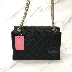 Kate Spade Natalia Flap Medium Convertible Shoulder Bag in Black