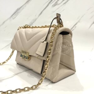 Michael Kors Cece Medium Quilted Leather Convertible Shoulder Bag in Soft Pink