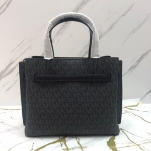 Michael Kors Emilia Small Satchel in Signature Black