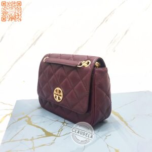 Tory Burch Willa Small Shoulder Bag Claret