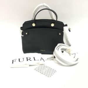 Furla Agatha Small Top Handle in Black