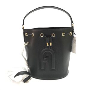 Furla Clio Medium Bucket Bag in Black