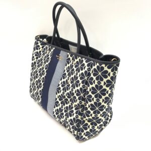 Kate Spade Everything Medium Tote Flower in Navy Jacquard
