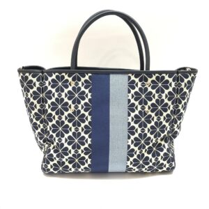 Kate Spade Everything Medium Tote Flower in Navy Jacquard