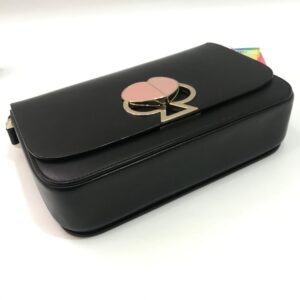 Kate Spade Nicola Twistlock Medium Shoulder Bag Black
