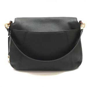 MICHAEL KORS Bedford Flap Medium Convertible Shoulder Bag in Black Leather