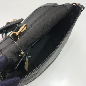 MICHAEL KORS Bedford Flap Medium Convertible Shoulder Bag in Black Leather
