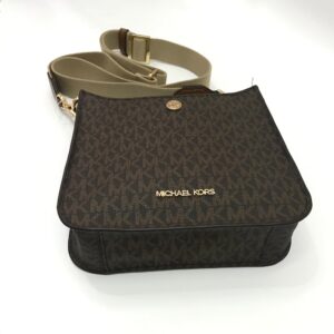 Michael Kors Briley Small Messenger Crossbody in Signature Brown