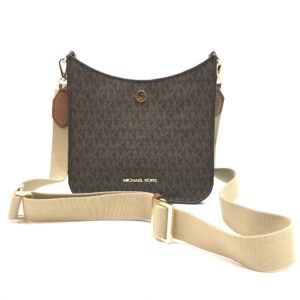 Michael Kors Briley Small Messenger Crossbody in Signature Brown