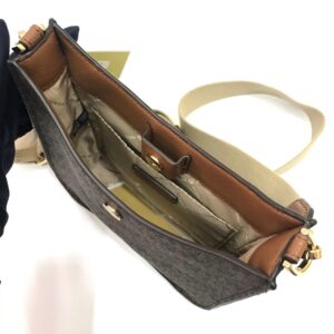 Michael Kors Briley Small Messenger Crossbody in Signature Brown