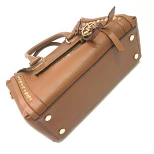 Michael Kors Carine Satchel Small Studded in Luggage Leather