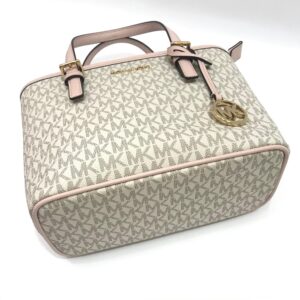Michael Kors Jet Set Travel XS Tote in Signature Vanilla Powder Blush