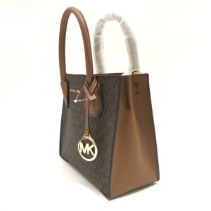 Michael Kors Mercer Gallery Small Square Satchel in Signature Brown