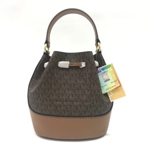 Michael Kors Reed Medium Bucket Messenger in Signature Brown