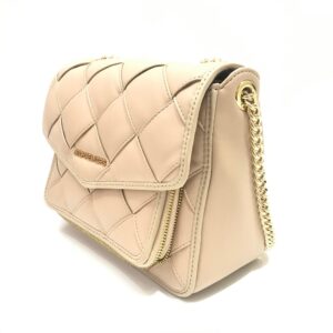 Michael Kors Regina Shoulder Bag in Woven Nude