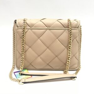 Michael Kors Regina Shoulder Bag in Woven Nude