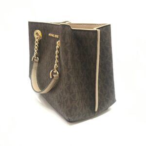 MICHAEL KORS Teagan Small Messenger in Signature Brown / Bisque