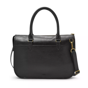 FOSSIL Ryder Satchel Large (Work Bag) in Black Leather