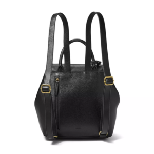 Fossil Liv Backpack in Black Leather