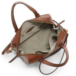 Fossil Rachel Satchel in Brown Leather