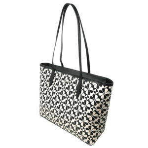 Kate Spade Hollie Spade Clover Geo Tote in Black Multi