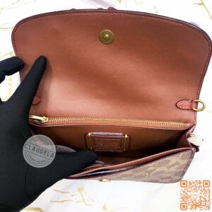 Coach Signature Tea Rose Hayden Crossbody in Tan Rust Multi