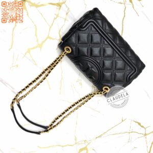 Tory Burch Fleming Soft Convertible Shoulder Bag in Black