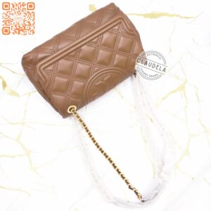 Tory Burch Soft Fleming Medium Convertible Shoulder Bag in Moose