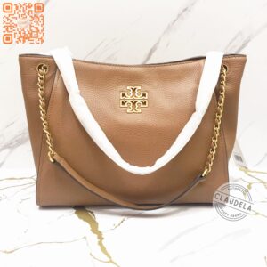 Tory Burch Britten Tote Bag in Bark