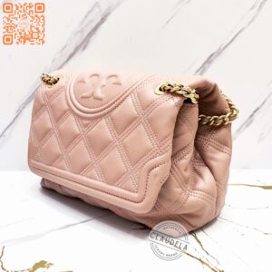 TORY BURCH Soft Fleming Medium Convertible Shoulder Bag in Pink Moon
